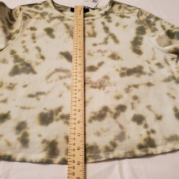 Tie Dye Women's Crop Top Short Sleeve 93% Cotton 7% Spandex Size 1X. - Picture 12 of 13